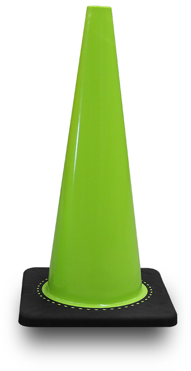 TRAFICONO 100% PVC DE 71 CM S/REFLEJANTE MR UNITALLA VERDE