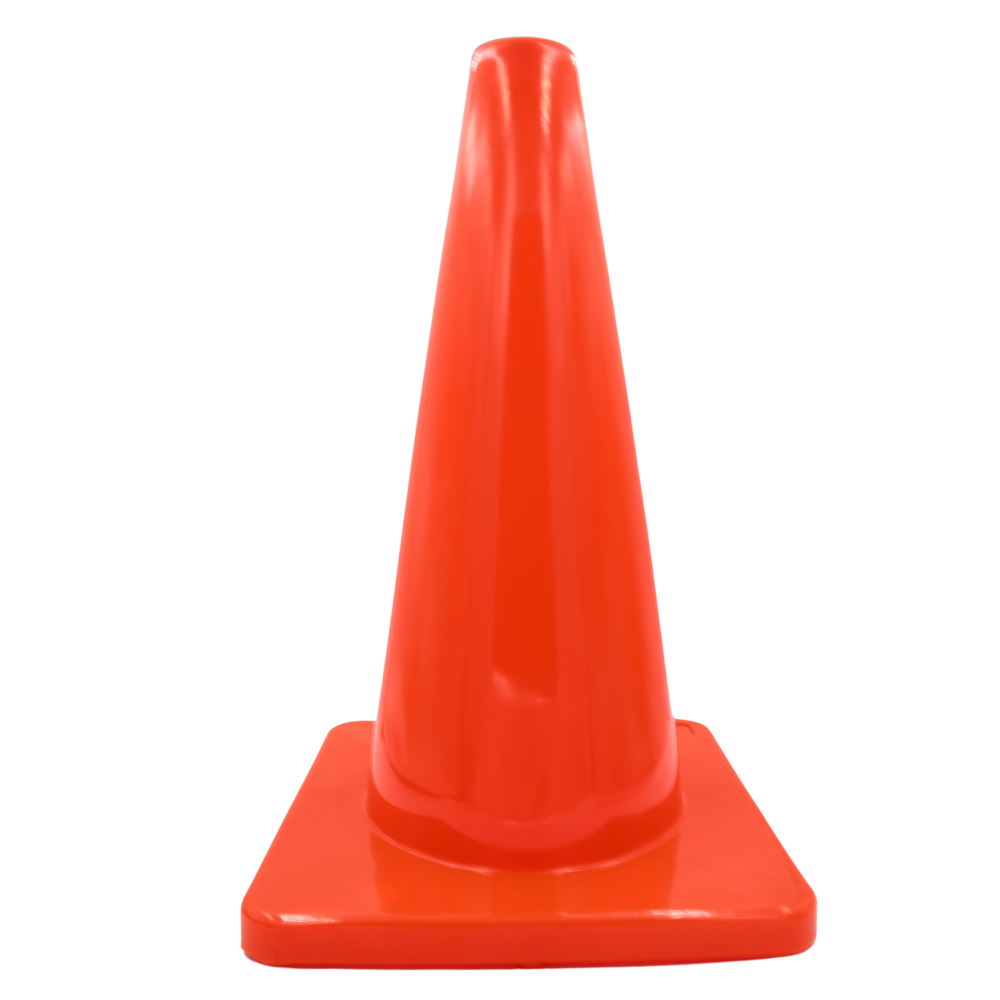 TRAFICONO 100% PVC DE 71CM. S/REFLEJANTE MR UNITALLA NARANJA