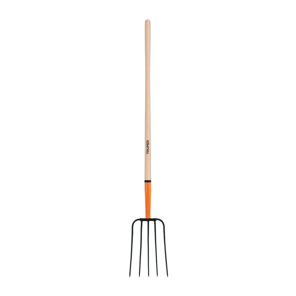 Bieldo para paja 5 dientes mango de 48" 