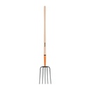 Bieldo para paja 5 dientes mango de 48" 