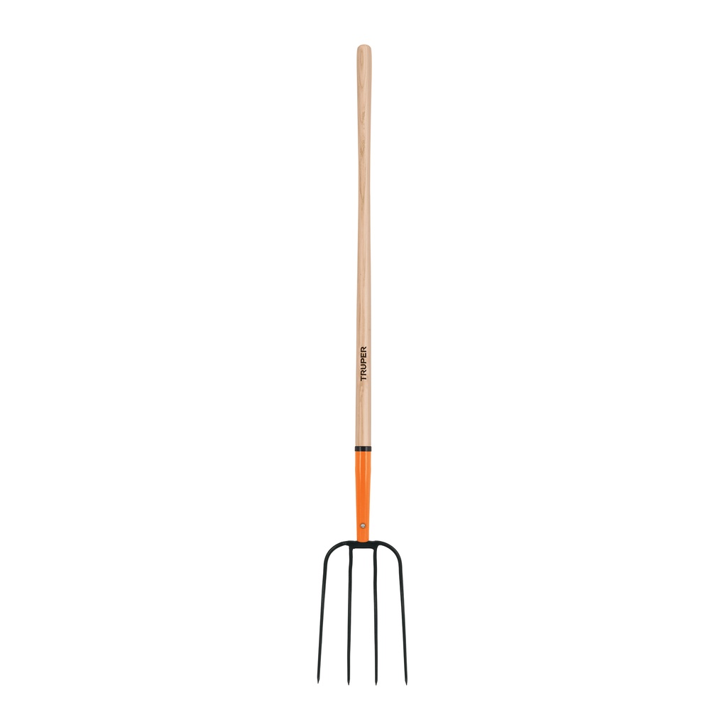 Bieldo para paja de 4 dientes mango de 48" 