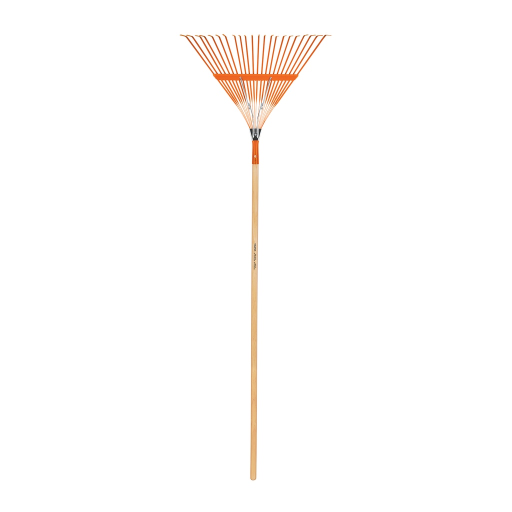 Escoba metalica para jardin recta 22 dientes de 48" 