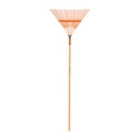 Escoba metalica para jardin recta 22 dientes de 48" 