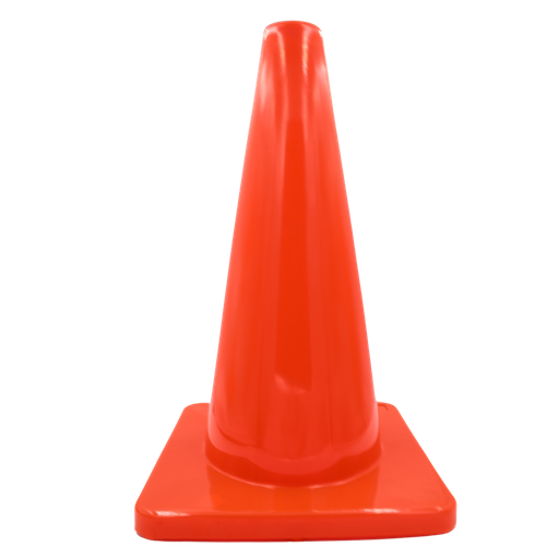 TRAFICONO 100% PVC DE 71CM. S/REFLEJANTE MR UNITALLA NARANJA