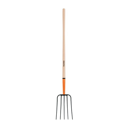 [11006] Bieldo para paja 5 dientes mango de 48" 