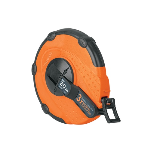 [12638] Cinta metrica larga 20mts fibra de vidrio carcasa plastica 